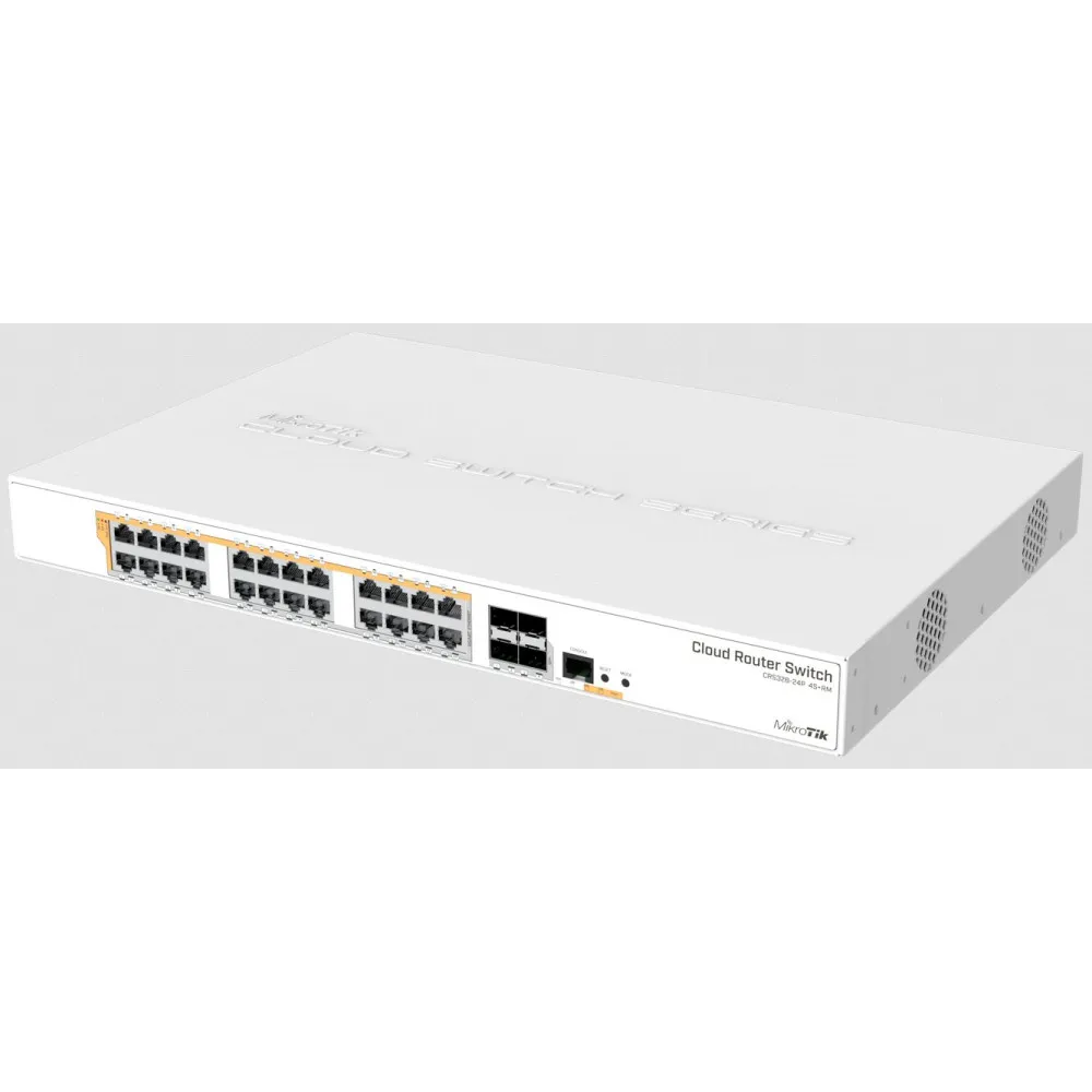Switch zarządzalny MikroTik CRS328-24P-4S+RM, 24x 100|1000Mbps RJ45, 4x 10Gbps SFP+, POE+ | Sklep ITnes.pl, IT for BUSINESS