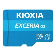 Karta pamięci KIOXIA MicroSDXC EXCERIA G2 128GB UHS-III Class 10 LMEX2L128GG2 - V30, Adapter
