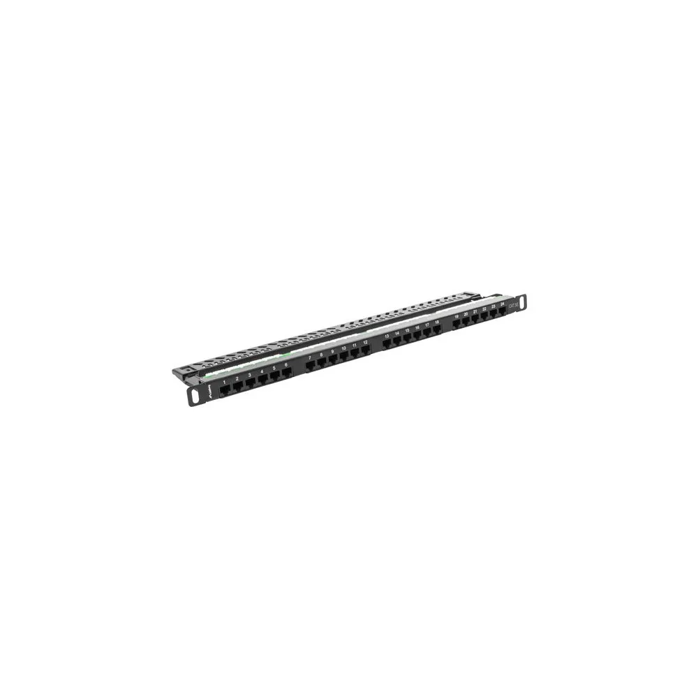 Lanberg PATCH PANEL 24 PORT 0.5U KAT.5E CZARNY - PPU5-0024-B | Sklep ITnes.pl - IT for BUSINESS
