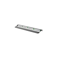 Lanberg PATCH PANEL 24 PORT 0.5U KAT.5E CZARNY - PPU5-0024-B | Sklep ITnes.pl - IT for BUSINESS