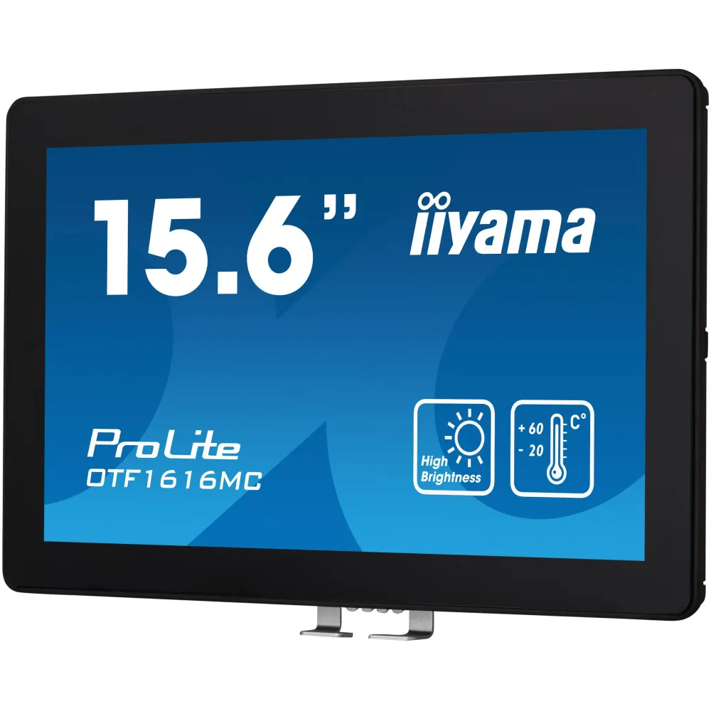 Zdjęcie produktu Monitor iiyama ProLite OTF1616MC-B1 - 15,6"/1920x1080 (Full HD)/60Hz/VA/25 ms/dotykowy/Czarny