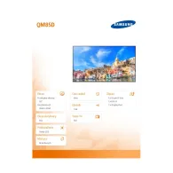 Monitor Samsung QM85D LH85QMDPLGC/EN, 85", 3840x2160 (4K), 6 ms, pivot, Czarny | Sklep ITnes.pl, IT for BUSINESS