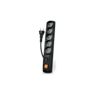 Listwa zasilająca antyprzepięciowa Acar F5 - 5 gniazd 1,5 m Czarna - W