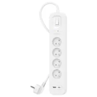 Listwa antyprzepięciowa Belkin SurgePlus SRB001CA2M - 4 gniazda, USB-A, USB-C, 2 m
