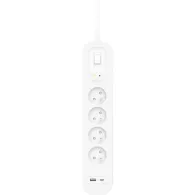 Listwa antyprzepięciowa Belkin SurgePlus SRB001CA2M - 4 gniazda, USB-A, USB-C, 2 m
