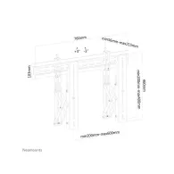 Uchwyt ścienny Neomounts by Newstar Flat Screen Wall Mount for video walls 32-75" LED-VW1000BLACK - Czarny