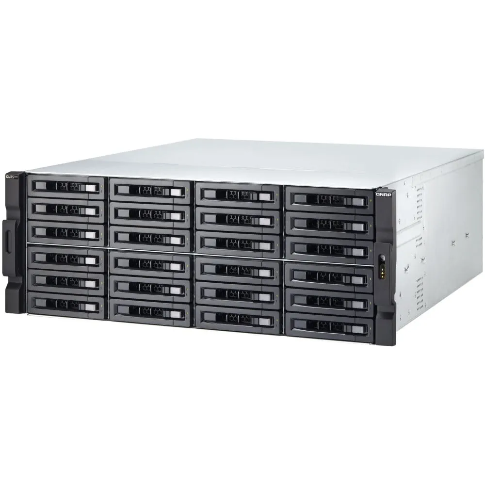 Serwer NAS QNAP Rack TS-H2477XU-RP-3700X-C1F - Rack (4U)/AMD Ryzen 7 3700X/32 GB RAM/40 TB/24 wnęk/hot-swap/3 lata Carry-in - zdjęcie