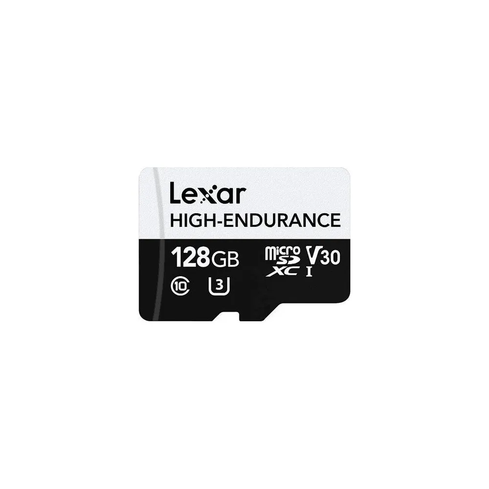 Karta pamięci Lexar 128 GB High-Endurance microSDXC LMSHGED128G-BCNNG - UHS-I, 100MB/s/45MB/s, C10, A1, V30, U3