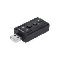 Karta dźwiękowa zewnętrzna Manhattan 152341 - USB-A | Sklep ITnes.pl - IT for BUSINESS