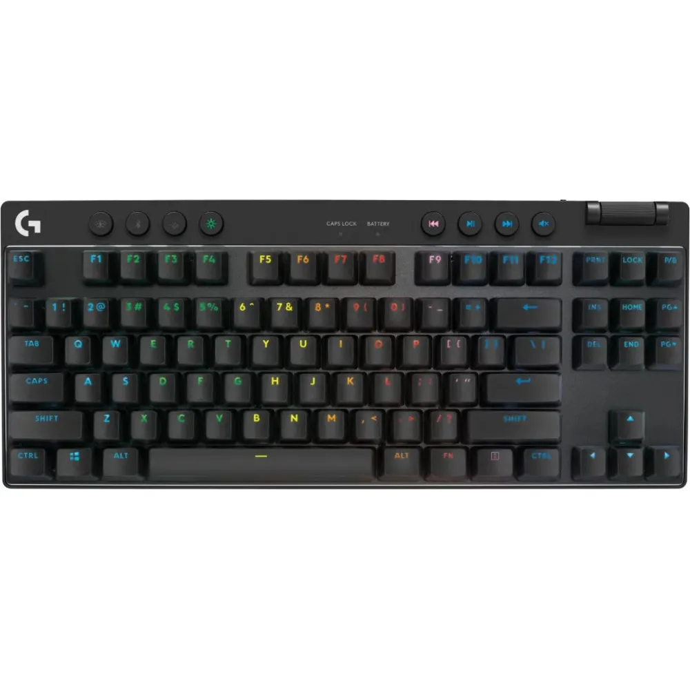 Klawiatura bezprzewodowa Logitech PRO X TKL LIGHTSPEED 920-012136 - Czarna