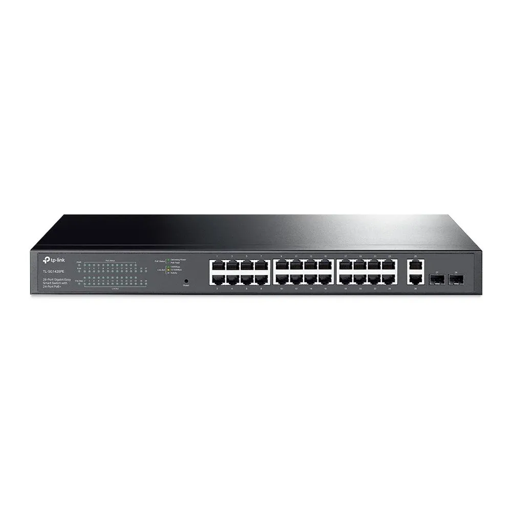 Switch zarządzalny TP-Link TL-SG1428PE, 24x 10|100|1000Mbps, 2x combo 1Gbps RJ45|SFP+, PoE+ 250W, Easy Smart | Sklep ITnes.pl, I