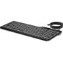 Klawiatura HP 400 Backlit Wired Keyboard 7N7C0AA - USB-C, adapter USB-C do USB-A, Czarna