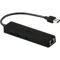 Replikator portów i-tec 1x RJ-45 + 3x USB-A 3.0 U3GL3SLIM, 3 porty, Czarny | Sklep ITnes.pl, IT for BUSINESS