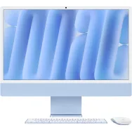 Komputer All-in-One Apple iMac 24 M4 2024 MWV13ZE/A, Apple M4, 24" 4480x2520 Retina, 16GB, 256GB, Niebieski, WiFi, macOS, 1CI | 