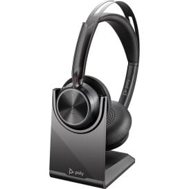 Słuchawki bezprzewodowe nauszne Poly Voyager Focus 2 USB-A with charge stand Headset 77Y86AA