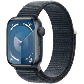 Smartwatch Apple Watch 9 MR8Y3QR/A - 41mm GPS aluminium w kolorze północy z opaską sportową w kolorze północy