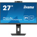 Monitor iiyama ProLite XUB2790QSUH-B1 - 27"/2560x1440 (QHD)/75Hz/IPS/0,4 ms/pivot/kamera/USB-C/Czarny