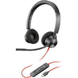 Słuchawki nauszne Poly Blackwire 3320 Stereo USB-C Headset +USB-C/A Adapter 8X219AA