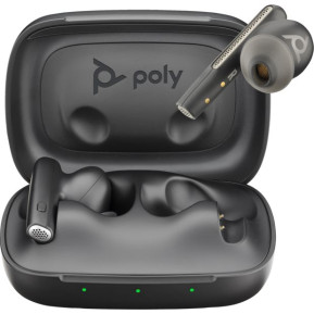 Słuchawki bezprzewodowe Poly Voyager Free 60 UC Carbon Black Earbuds +BT700 USB-C Adapter +Basic Charge Case 7Y8H4AA