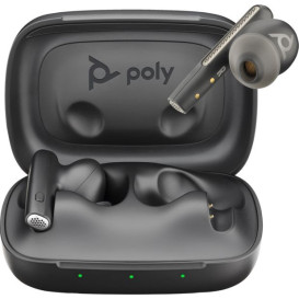 Słuchawki bezprzewodowe Poly Voyager Free 60 UC Carbon Black Earbuds +BT700 USB-C Adapter +Basic Charge Case 7Y8H4AA