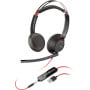 Zestaw słuchawkowy Poly Blackwire 5220 Stereo USB-A Headset (Bulk) 80R97A6