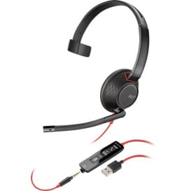 Zestaw słuchawkowy Poly Blackwire 5210 Monaural USB-A Headset (Bulk) 80R98A6