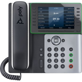 Telefon IP Poly Edge E500 IP Phone and PoE-enabled 82M94AA