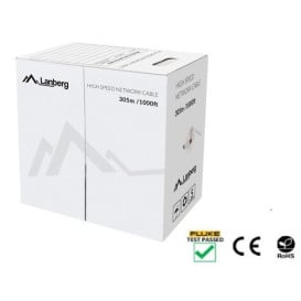 Kabel LAN UTP Lanberg LCU6-12CU-0305-S - kat. 6, 305m, CU, kolor szary