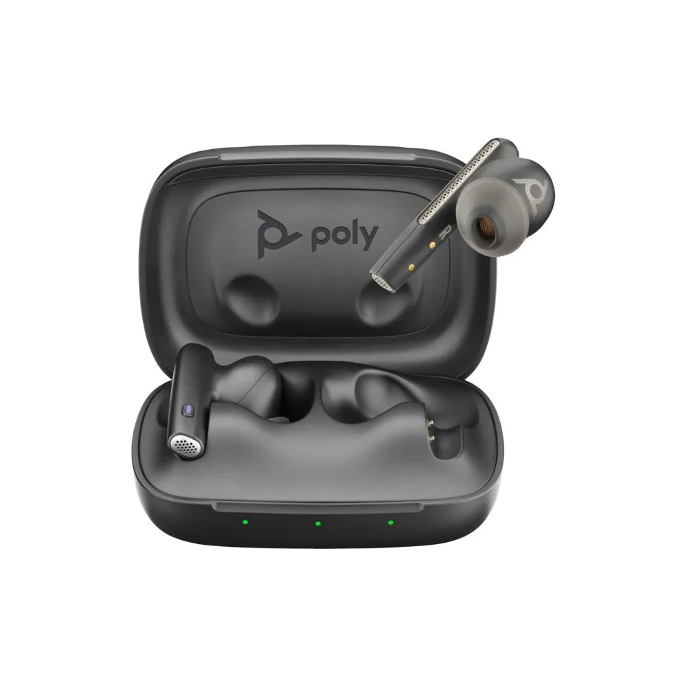 Słuchawki bezprzewodowe Poly Voyager Free 60 UC M Carbon Black Earbuds +BT700 USB-A Adapter +Basic Charge Case 7Y8L7AA
