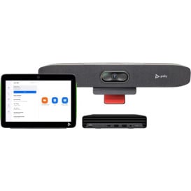 Zestaw do wideokonferencji HP Poly Studio Small Room Bundle for Zoom Rooms: Studio R30 USB Video Bar and HP PC w/TC10 9C957AA