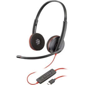 Zestaw słuchawkowy Poly Blackwire 3220 Stereo USB-C Headset +USB-C/A Adapter 93S87AA