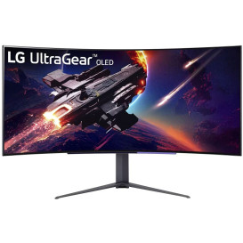 Monitor LG 45GR95QE-B - 44,5"/3440x1440 (UWQHD)/240Hz/21:9/zakrzywiony/OLED/FreeSync/0 ms/Czarny