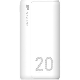 Powerbank Silicon Power GS15 20000mAh SP20KMAPBKGS150W - 1x USB-C, 2x USB-A, 1x mUSB, Biały