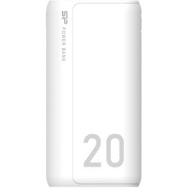 Powerbank Silicon Power GS15 20000mAh SP20KMAPBKGS150W - 1x USB-C, 2x USB-A, 1x mUSB, Biały