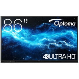 Monitor Optoma Creative Touch 3 3862RK H1F0H05BW101 - 86"/3840x2160 (4K)/6 ms/dotykowy/USB-C/Czarny