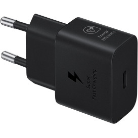 Ładowarka sieciowa Samsung USB-C 25W Fast Charge EP-T2510NBEGEU - Brak kabla, Czarna