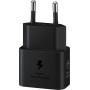 Ładowarka sieciowa Samsung USB-C 25W Fast Charge EP-T2510NBEGEU - Brak kabla, Czarna