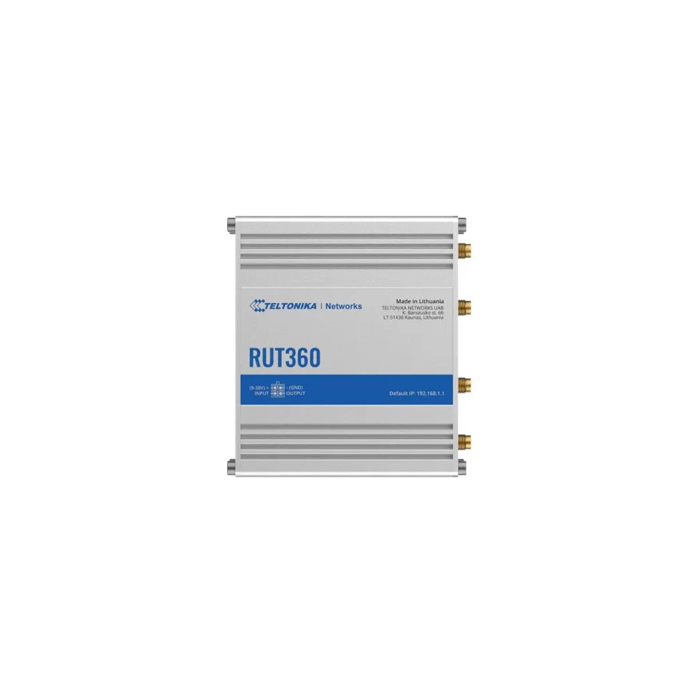Router Teltonika RUT360, LTE cat.6, WiFi 4, 1x RJ45 100Mbps LAN, 1x RJ45 100Mbps WAN, RUT360 000000 | Sklep ITnes.pl, IT for BUS
