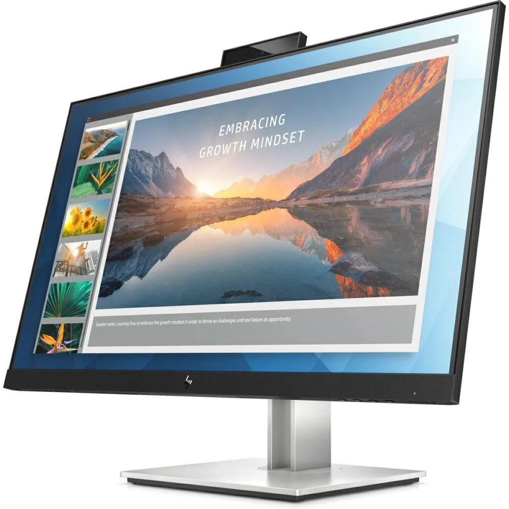 Monitor HP E24d G4 6PA50AA - 23,8"/1920x1080 (Full HD)/60Hz/IPS/5 ms/pivot/kamera/USB-C/Czarno-srebrny - zdjęcie