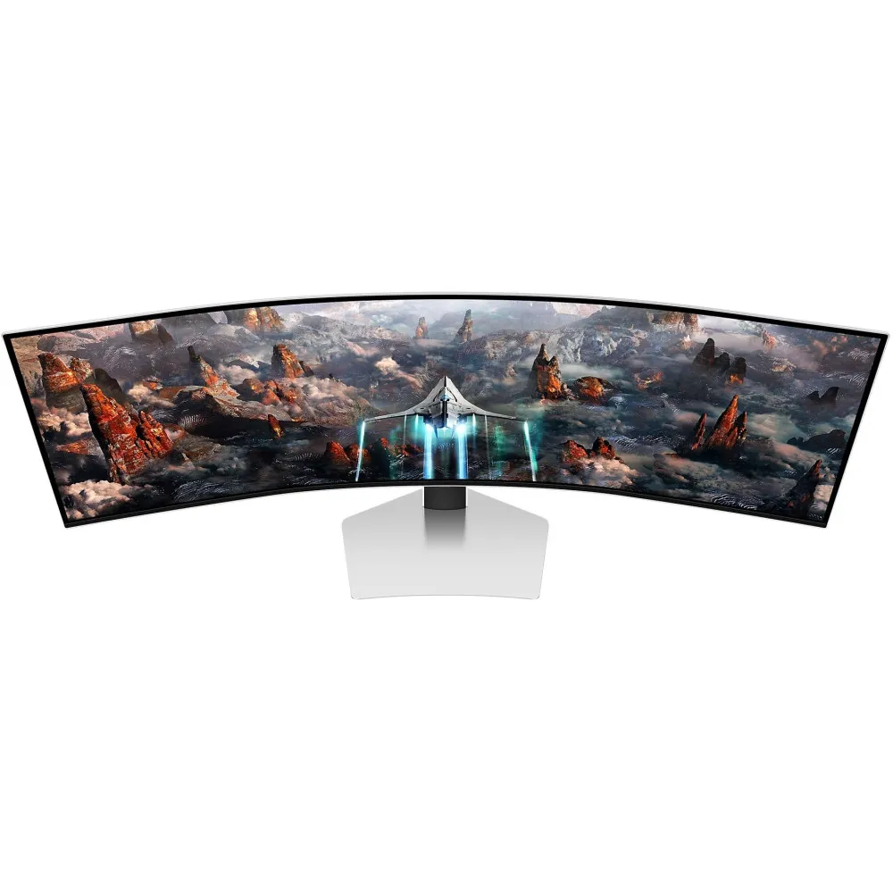 Monitor Samsung Odyssey LS49CG934SUXEN - 49"/5120x1440/240Hz/32:9/zakrzywiony/OLED (Organic Light Emitting Diode)/FreeSync/0,03 ms/Srebrny
