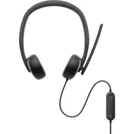 Słuchawki nauszne Dell Wired Headset WH3024 520-BBDH - Czarne