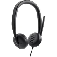 Słuchawki nauszne Dell Wired Headset WH3024 520-BBDH - Czarne