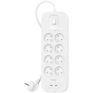 Listwa antyprzepięciowa Belkin SurgePlus SRB004CA2M - 8 gniazd, 2x USB-C, 2 m
