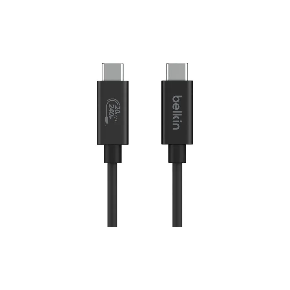 Kabel Belkin USB-C USB4 INZ004BT2MBK, Thunderbolt 4, 240W, 20Gbps, 4K 60Hz, 2m, Czarny | Sklep ITnes.pl, IT for BUSINESS