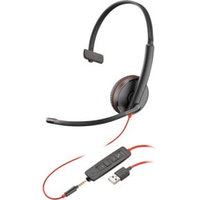 Zestaw słuchawkowy HP Poly Blackwire 3215 Monaural USB-A Headset Bulk 80S06A6