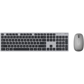 Zestaw bezprzewodowy klawiatury i myszy ASUS W5000 Wireless Keyboard and Mouse Set 90XB0430-BKM1S0 - Szary