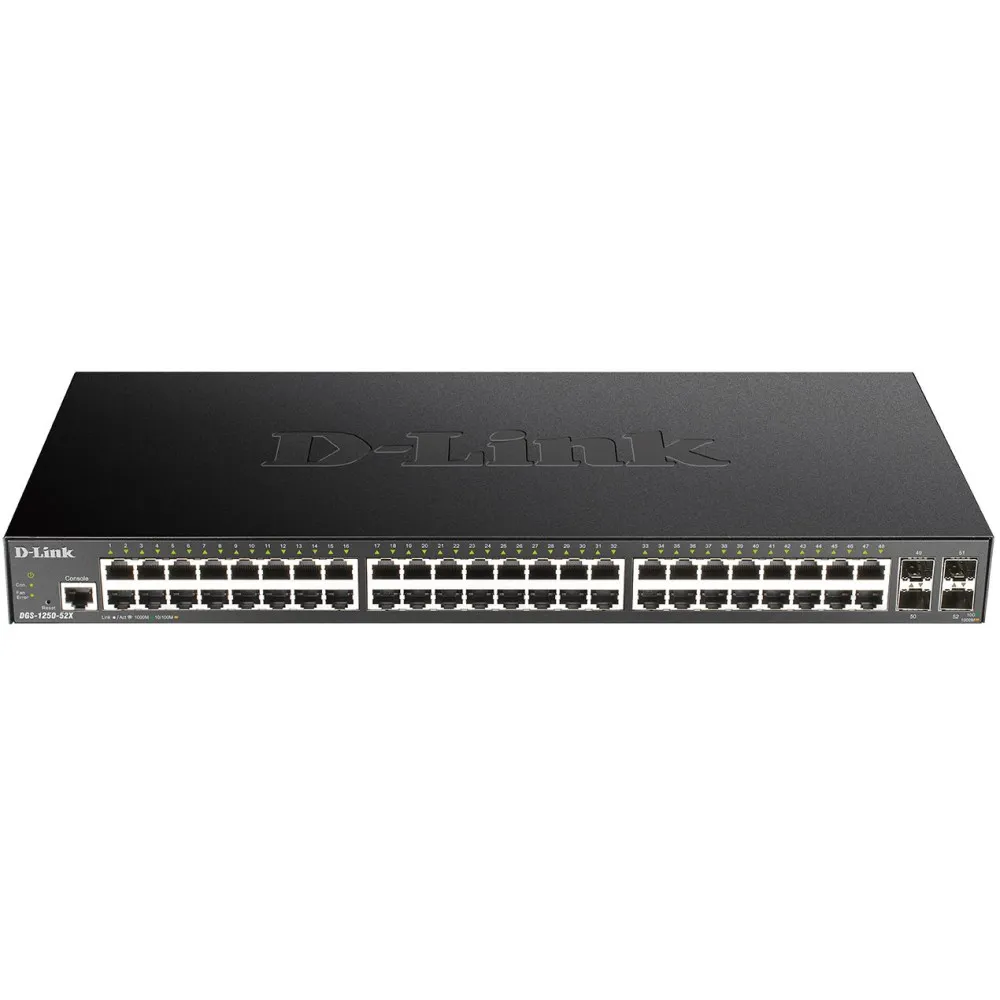 Switch zarządzalny D-Link DGS-1250-52X/E, 48x 100|1000Mbps RJ45, 4x 10Gbps SFP+ | Sklep ITnes.pl, IT for BUSINESS