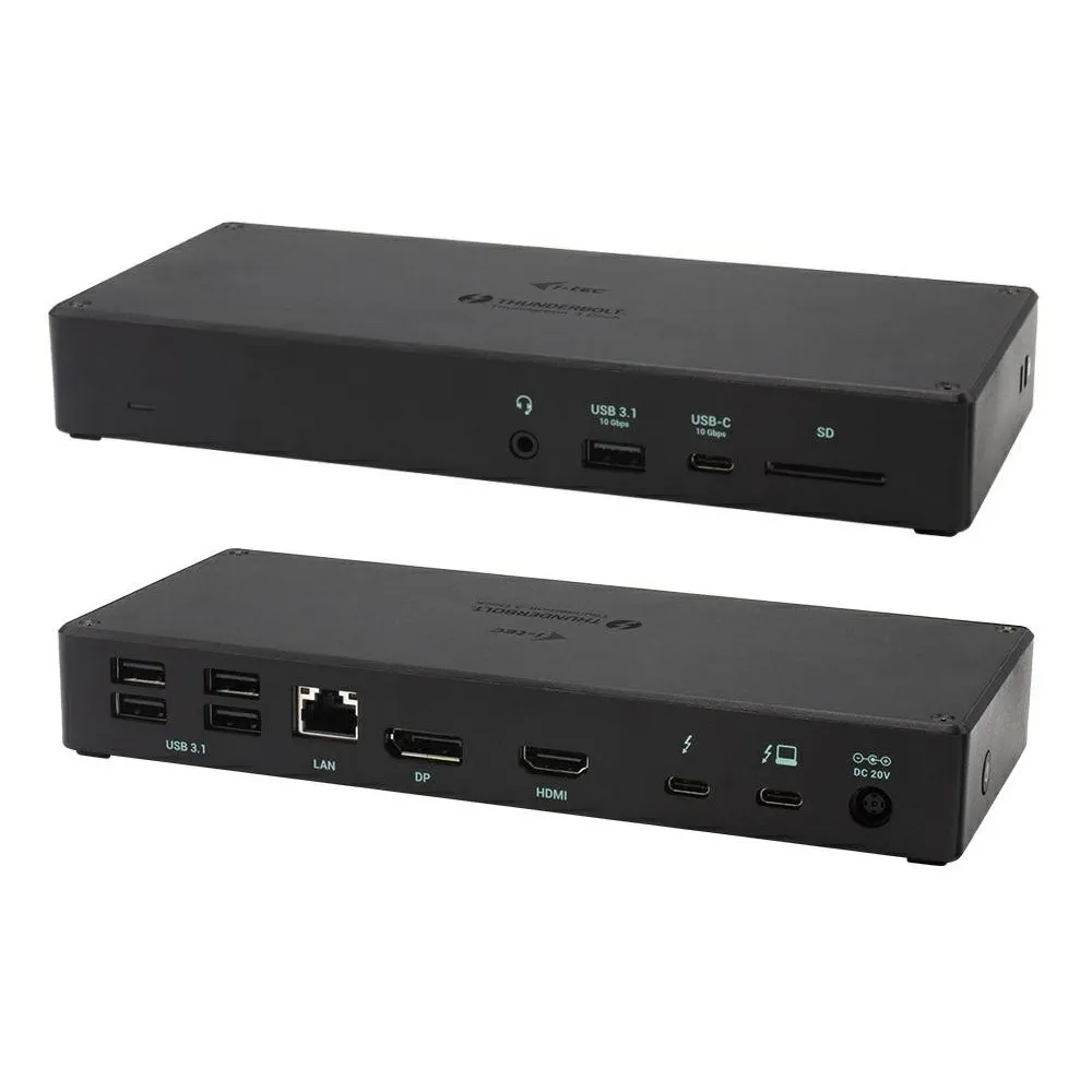 Stacja dokująca i-tec Thunderbolt 3 3x Display Docking Station + Power Delivery 96WTB3TRIPLEDOCKPD, Czarna | Sklep ITnes.pl, IT 