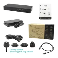 Stacja dokująca i-tec Thunderbolt 3 3x Display Docking Station + Power Delivery 96WTB3TRIPLEDOCKPD, Czarna | Sklep ITnes.pl, IT 