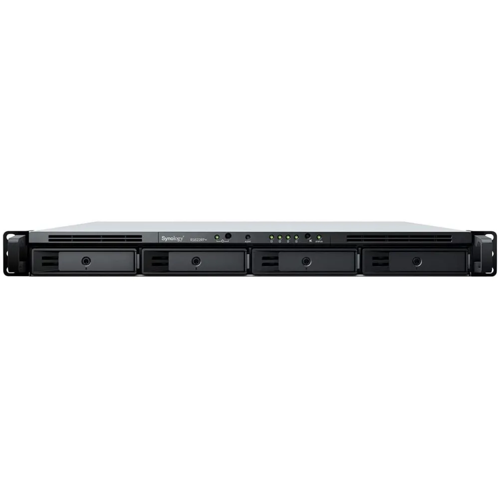 Zdjęcie produktu Serwer NAS Synology Rack Plus RS822RPR77 - Rack (1U)/AMD Ryzen V1500B/2 GB RAM/16 TB/4 wnęki/hot-swap/3 lata Carry-in